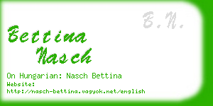 bettina nasch business card